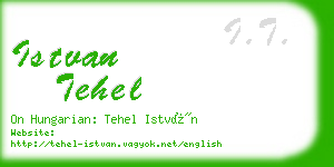 istvan tehel business card